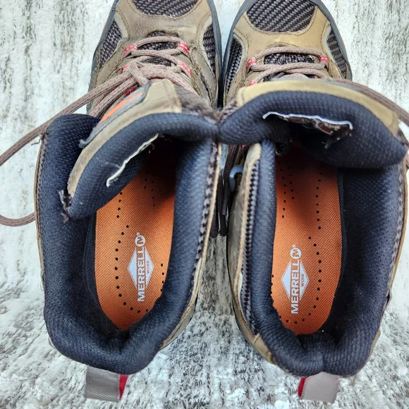 Merrell "Moab 2 Vent Mid Waterproof" Steel Toe Hiking Boot | Women's Size 9.5 - Picture 9 of 15